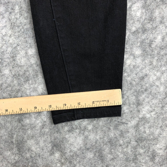 Spanx Jegging Jeans Womens Medium Black Pull On Cropped Slimming Back Pockets - Picture 9 of 10